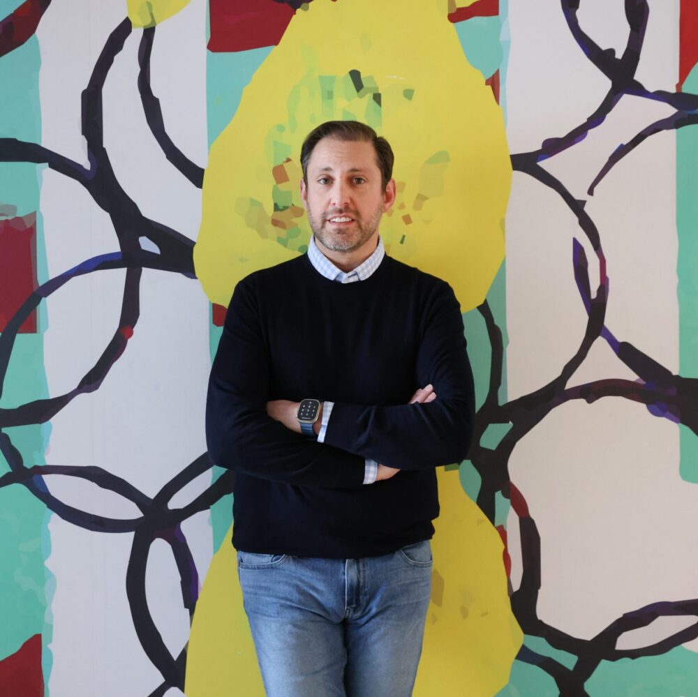 James B. Sarnoff with art